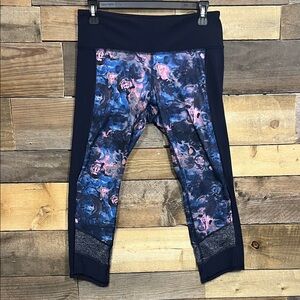 Lululemon Blue and Pink Patterned Leggings